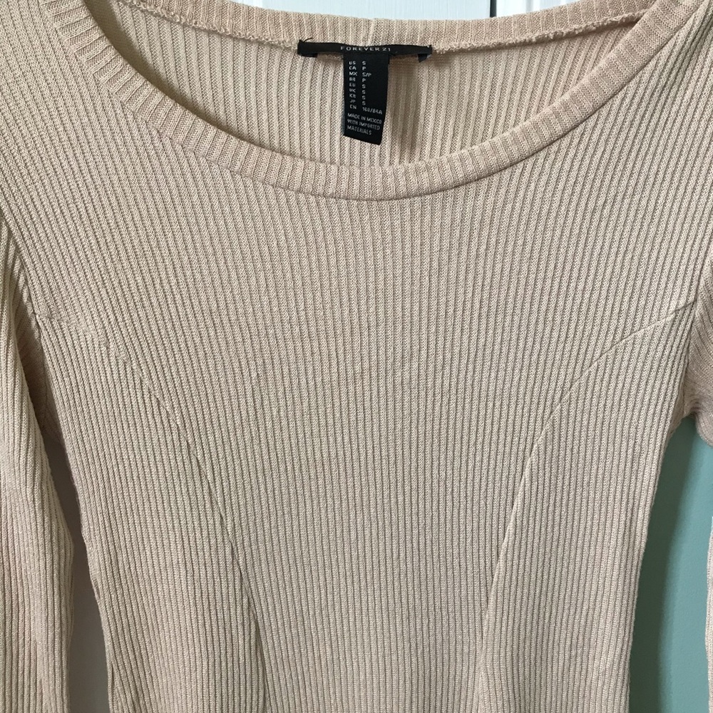 Forever 21 Tan Ribbed Dress - Picture 3 of 5